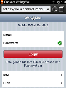 Simple login only with your email address and password