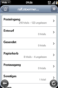 View all folders of a mailbox