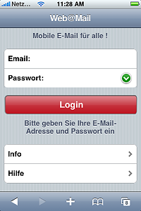 Simple login only with your email address and password